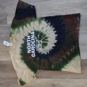 NWT North Carolina Tar Heel State Graphic Tie Dye T-Shirt Size L